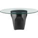 Lemy 36 inch Black/Clear Cocktail Table