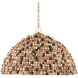 Medley 1 Light 25 inch Natural/Tan/Black/Coco Cream Pendant Ceiling Light