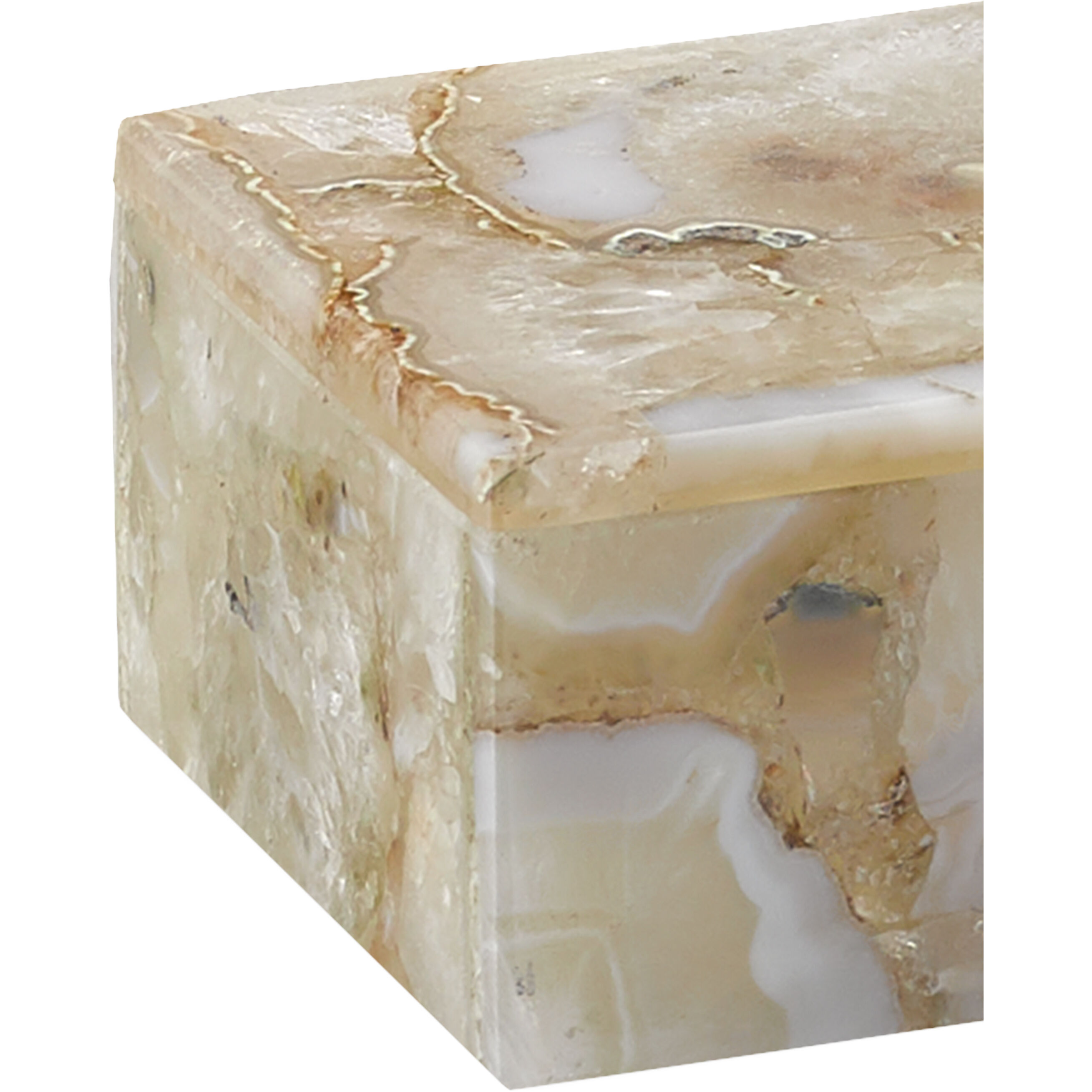Benoit 4.5 inch Natural Agate Box, Small