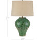 Blarney 31 inch 150.00 watt Green Table Lamp Portable Light