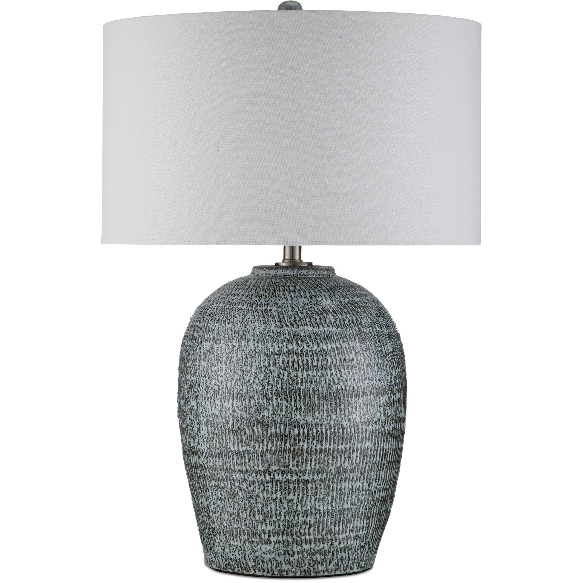 Agatha 29.5 inch 150 watt Reactive Black & White Table Lamp Portable Light