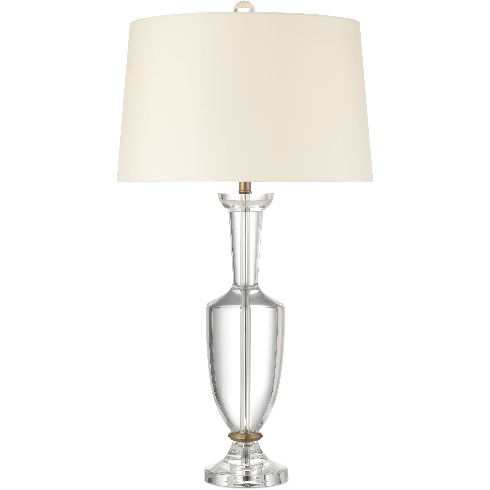 Classico 33.5 inch 150.00 watt Clear/Natural Brass Table Lamp Portable Light