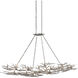 Rainforest 14 Light 74 inch Silver Leaf Chandelier Ceiling Light