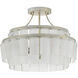 Vintner 3 Light 15.5 inch Contemporary Silver Leaf Semi-Flush Mount Ceiling Light