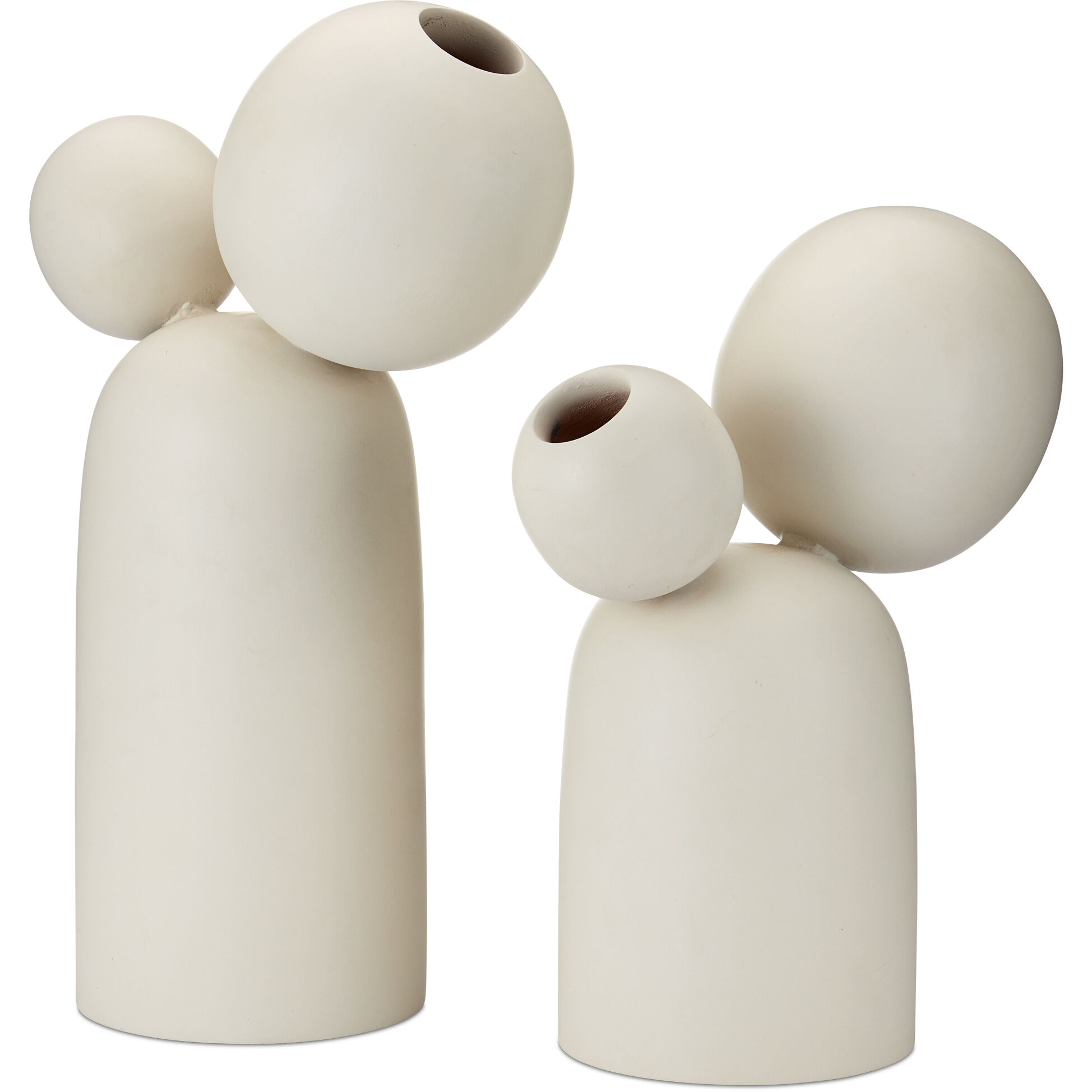 Ensemble Ivory Decorative Objects, Set of 2