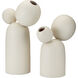 Ensemble Ivory Decorative Objects, Set of 2