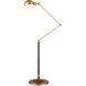 Libretto 63 inch 12 watt Antique Brass/Brownish Red Floor Lamp Portable Light