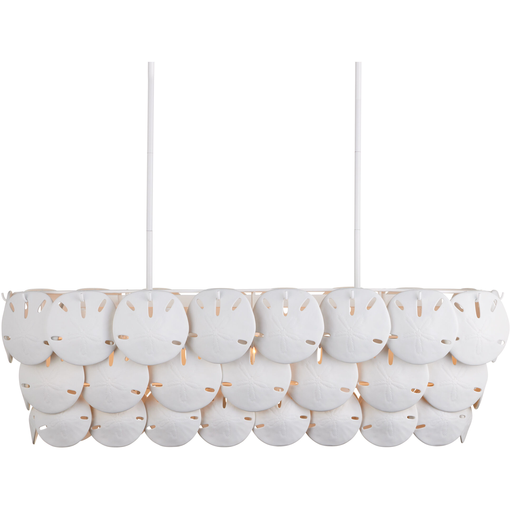 Tulum Linear Chandelier Ceiling Light, Marjorie Skouras Collection