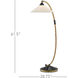 Lisbon 61.5 inch 150 watt Natural/Rattan/New Brass/Satin Black Floor Lamp Portable Light