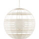 Lapsley 1 Light 34 inch Vanilla/White Orb Chandelier Ceiling Light