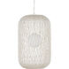 Cocoon 1 Light 21 inch Cream/Vanilla/White Pendant Ceiling Light, Large