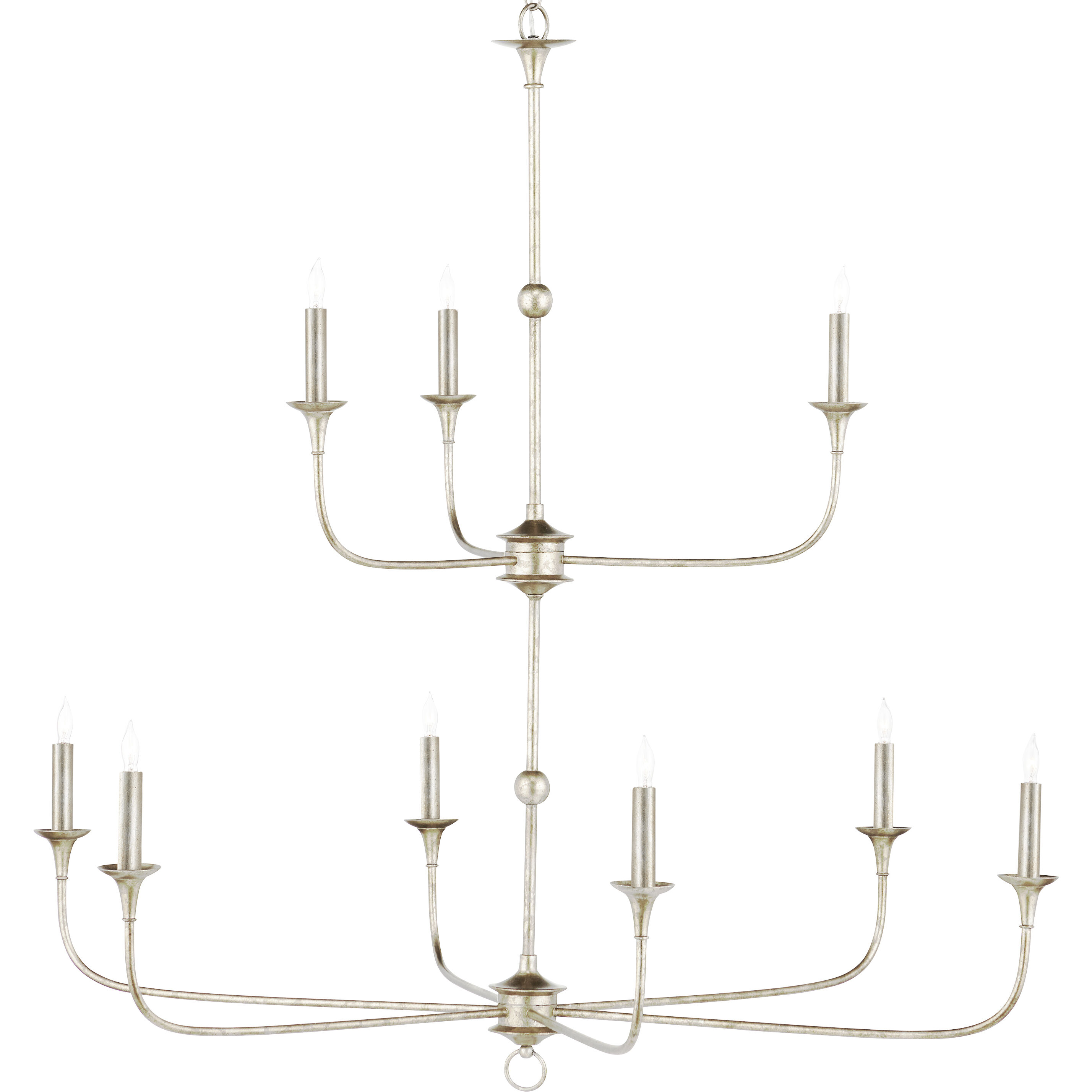 Nottaway 9 Light 44.25 inch Champagne Two-Tier Chandelier Ceiling Light