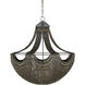 Eduardo 6 Light 30.25 inch Natural Iron/Brass Chandelier Ceiling Light