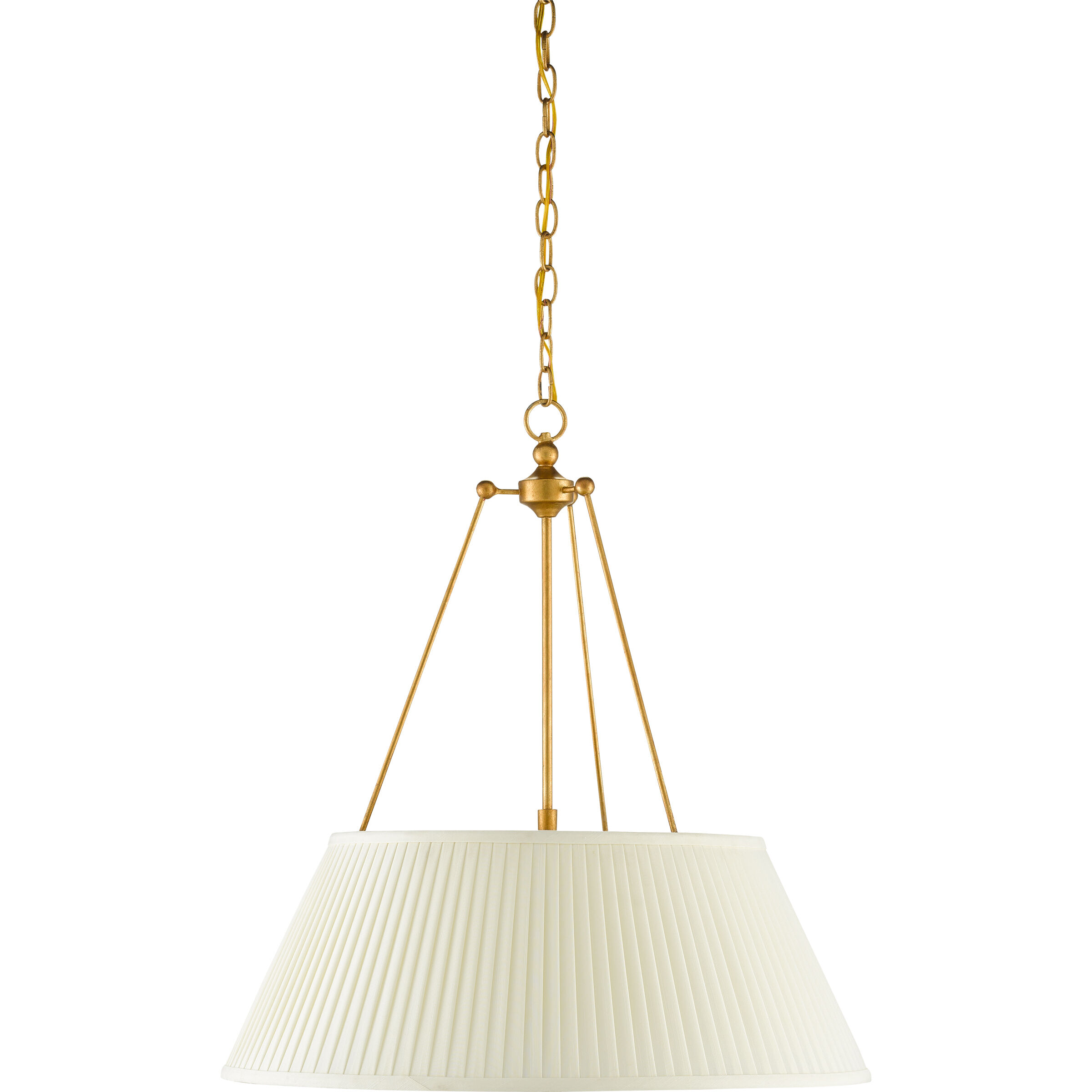 Lytham 1 Light 24.25 inch Antique Gold Leaf/White Pendant Ceiling Light