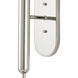 Barbican 2 Light 6.5 inch Polished Nickel and White Bath Sconce Wall Light
