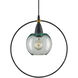 Moorsgate 1 Light 14 inch Blacksmith/Old Brass Pendant Ceiling Light