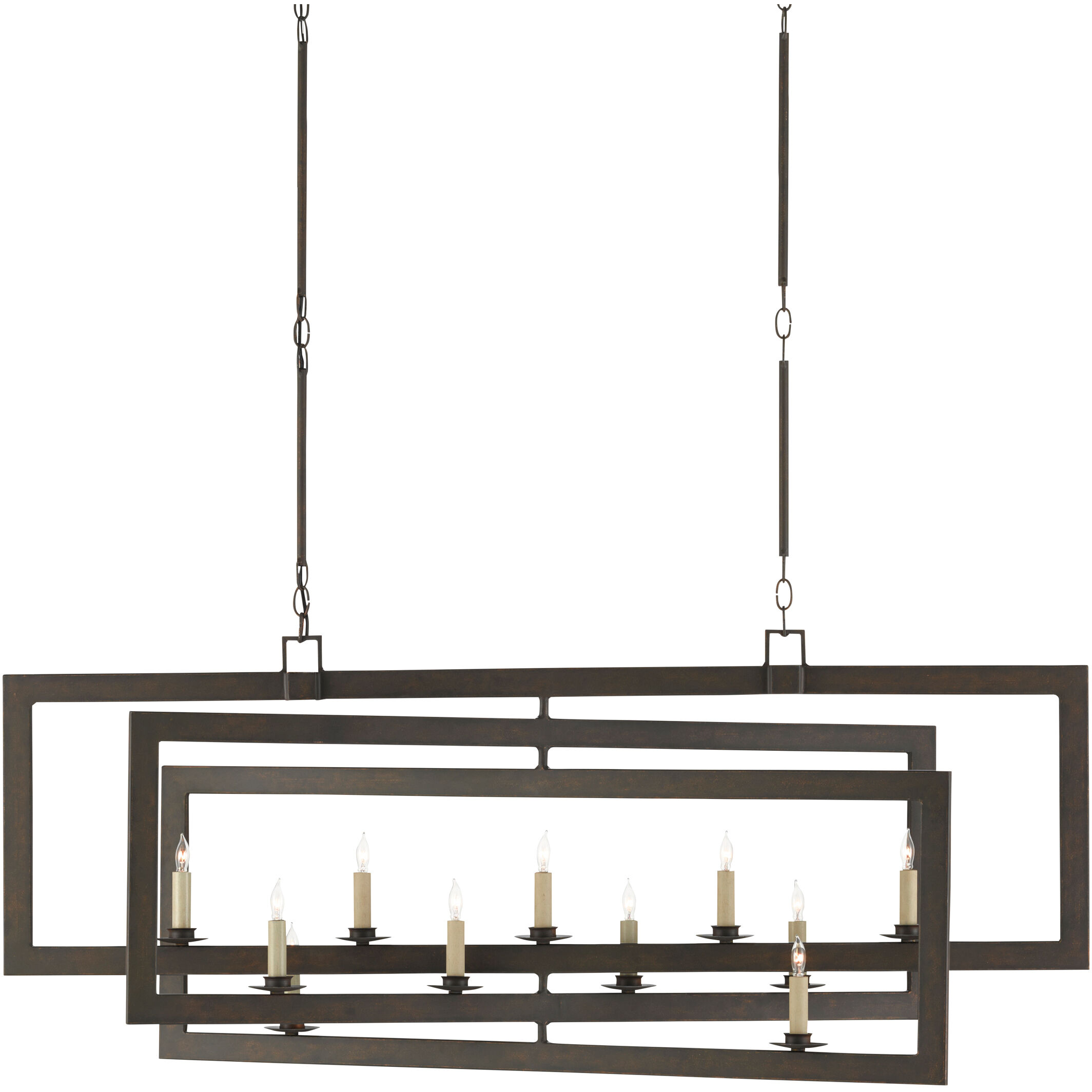 Middleton 11 Light 54 inch Bronze Gold Chandelier Ceiling Light