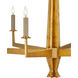Goldfinch 6 Light 29.5 inch Washed Lucerne Gold Chandelier Ceiling Light, Medium
