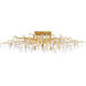 Forest 14 Light 60 inch Washed Lucerne Gold/Natural Semi-Flush Mount Ceiling Light, Aviva Stanoff Collection
