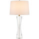 Duveen 31.5 inch 150 watt Clear/Polished Brass Table Lamp Portable Light
