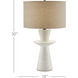 Cantata 30 inch 150 watt Off-White Distressed Table Lamp Portable Light