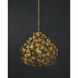 Cloverfield 1 Light 23 inch Contemporary Gold Leaf and Gold Pendant Ceiling Light