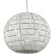 Panopolis 1 Light 20 inch White Pendant Ceiling Light