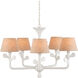 Charny 5 Light 42 inch Gesso White Chandelier Ceiling Light