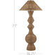 Nirvana 77 inch 60.00 watt Natural Floor Lamp Portable Light, Grande