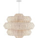 Antibes 18 Light 48 inch Bleached Natural/Snow White Chandelier Ceiling Light, Grande